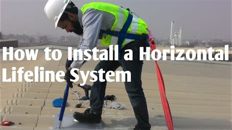 How to Install a Horizontal Lifeline System, Roof Safety and Fall ...