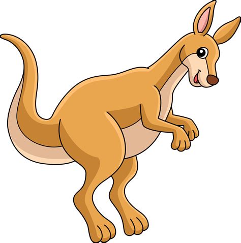 Kangaroo Animal Colored Cartoon Illustration 7528353 Vector Art at Vecteezy