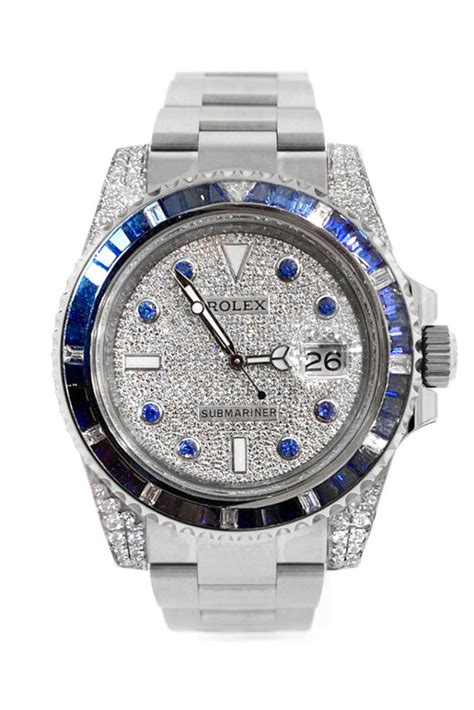 Custom Diamond Rolex Submariner Mens Watch 116610LN 116610 | WatchGuyNYC