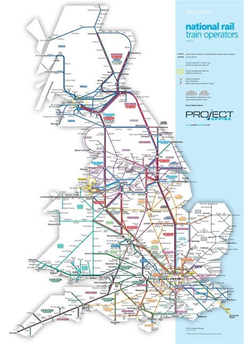 Maps on the Web | Train map, National rail map, National rail