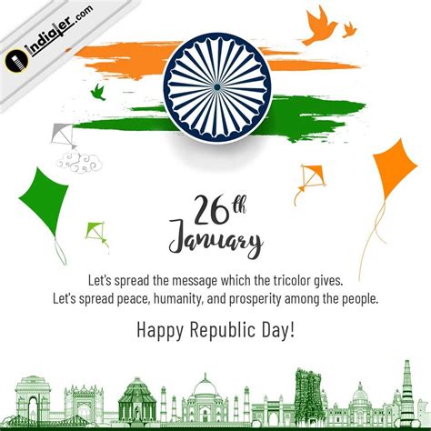 Republic day – 26 January background with beautiful designs | Quotes on ...