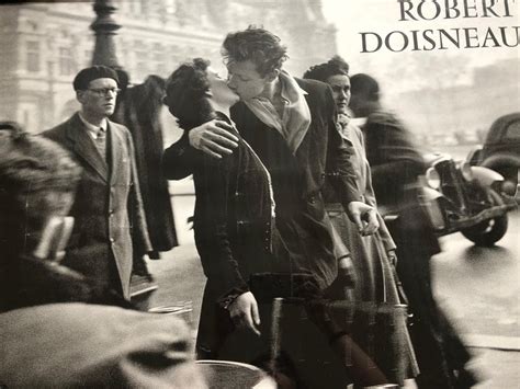 Kiss By The Hotel De Ville Paris Art Print Robert Doisneau 1950 S At ...