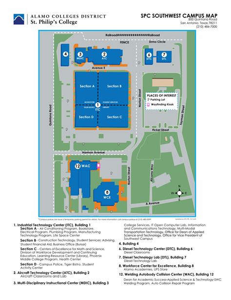 Northwest Vista Campus Map