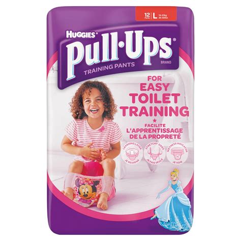 Huggies Pull Ups Day Time Potty Training Pants Girls Size Large (16 ...