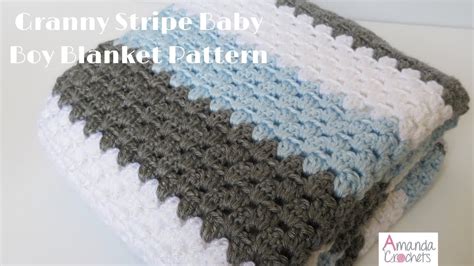 Crochet Boy Baby Blanket