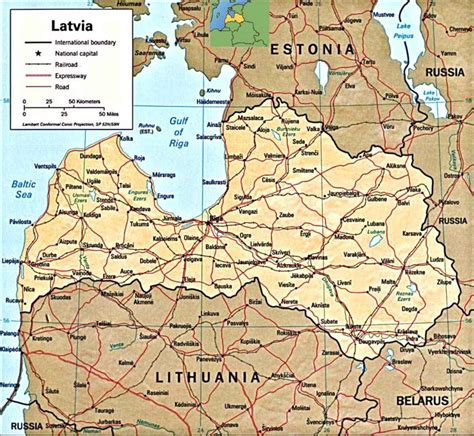 Latvia Map - Mapsof.Net