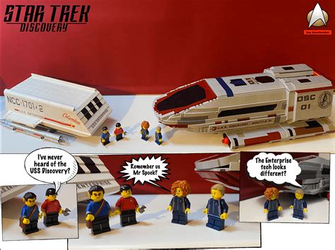 Lego Star Trek Discovery Shuttle (Type-C) comparison to Lego Star Trek ...