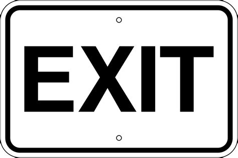 Printable Exit Signs