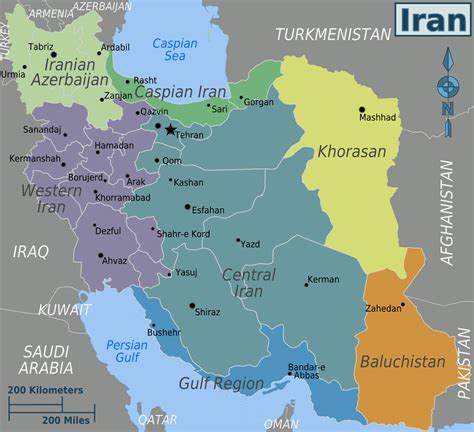 A map for your reference: The regions of Iran | Travel | Beautiful ...