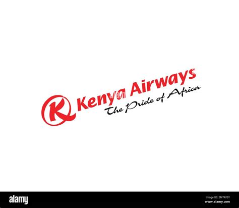 Kenya Airways, rotated logo, white background Stock Photo - Alamy