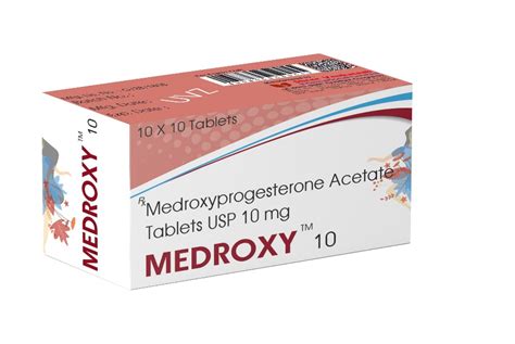 Medroxyprogesterone Acetate Tablets USP 10 mg -Medroxy 10 | Shree ...