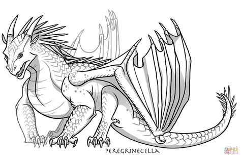 Baby Icewing Dragon coloring page | Free Printable Coloring Pages