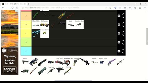 Roblox Zombie Attack Gun Tier List - YouTube