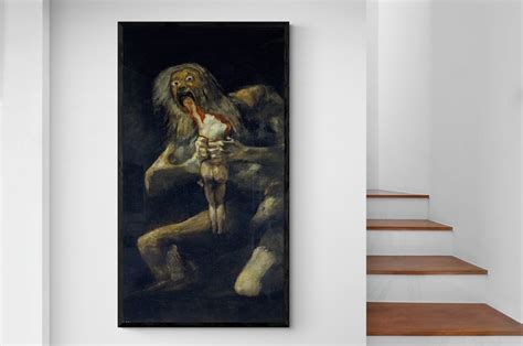 Francisco Goya Saturn Devouring His Son Cronus Antique Roman - Etsy