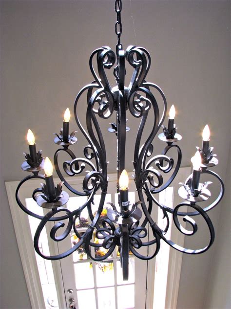 12 Collection of Modern Wrought Iron Chandeliers