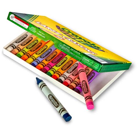 Crayola Large Crayons - Black, Blue, Brown, Green, Orange, Red, Violet ...