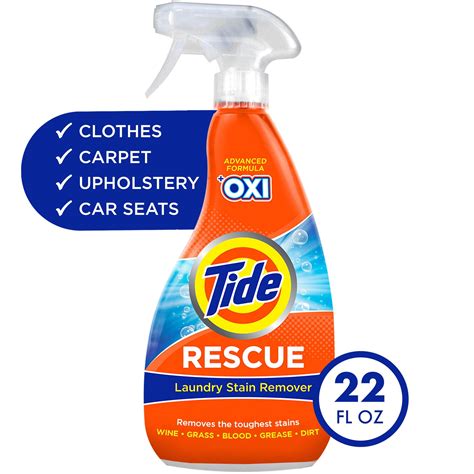 Tide Rescue Plus Oxi Laundry Stain Remover and Carpet Cleaning Spray ...