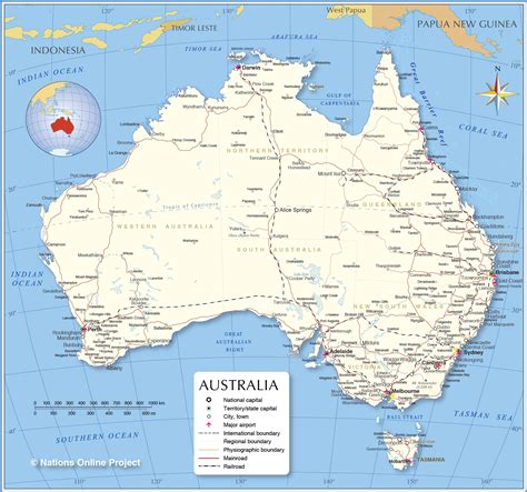 Australia Map Printable