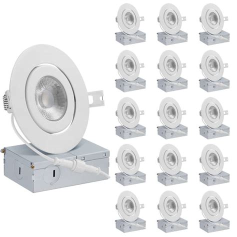 NICOR Lighting 6'' White LED Adjustable Recessed Trim & Reviews | Wayfair