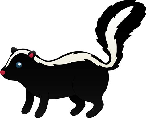 Free Skunk Clipart Black And White, Download Free Skunk Clipart Black ...