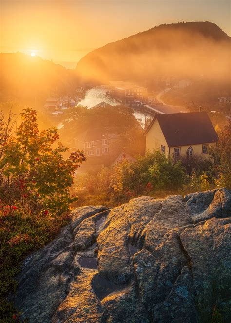 Fall Sunrise Quidi Vidi Village | Gord Follett | ARTfunnels