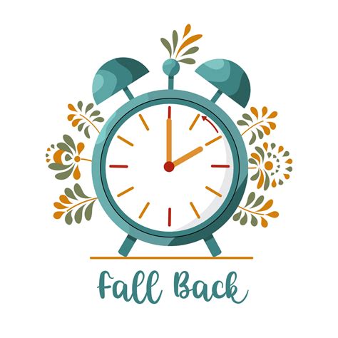 Fall back, chance your clocks 27545975 Vector Art at Vecteezy