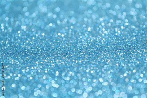 Baby blue glitter background. Selective focus. Beautiful sparkle ...