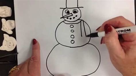 Easy Snowman Drawing Tutorial | 101hannelore