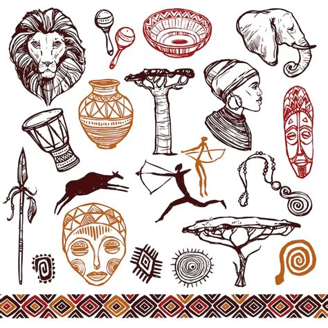 African culture icons Vectors & Illustrations for Free Download | Freepik