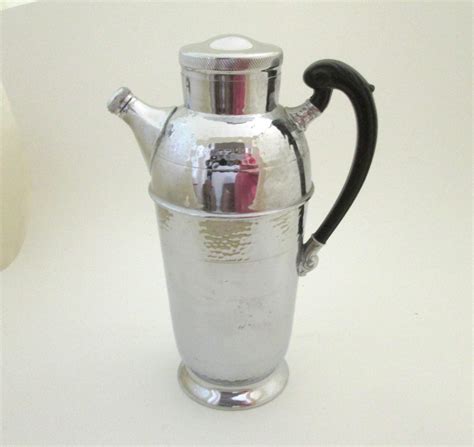 Farber Bros Cocktail Shaker Vintage Art Deco Barware Krome - Etsy