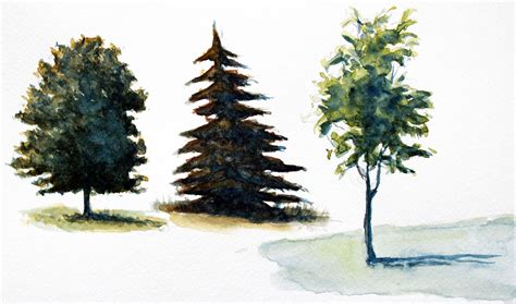 How to Paint Trees with Watercolor