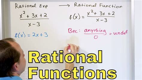 09 - Rational Function Domain and Zeros, Part 1 (Vertical Asymptotes ...