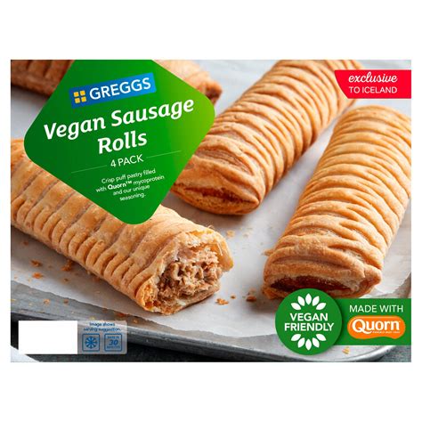 Greggs Vegan Sausage Rolls 4 Pack 420g | Vegan | Iceland Foods