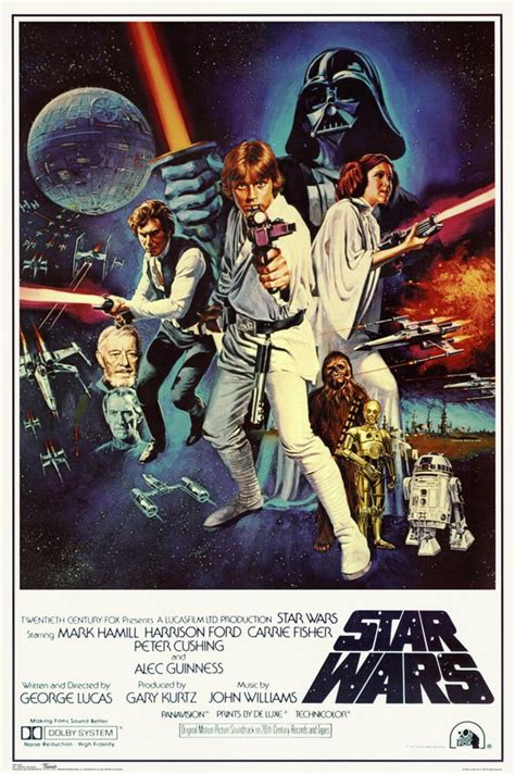 Star Wars Episode IV 4 A New Hope Classic Movie Poster 24x36 Vader ...