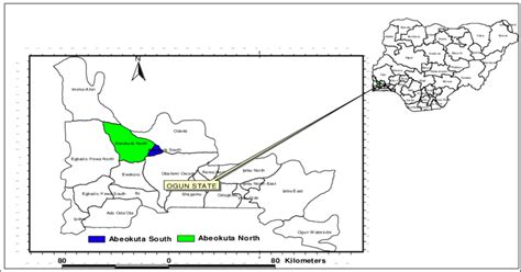 Map of Ogun State Showing the Study Area | Download Scientific Diagram