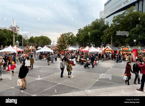 Christmas in Japan. Christmas Market in Nagoya Stock Photo - Alamy