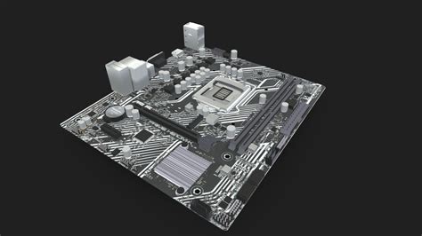 PC motherboard ASUS Prime H510M-K - Download Free 3D model by ...