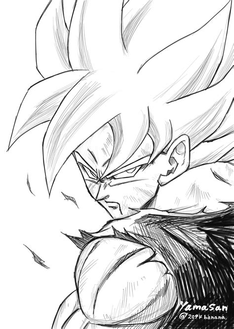 easy ui goku drawing