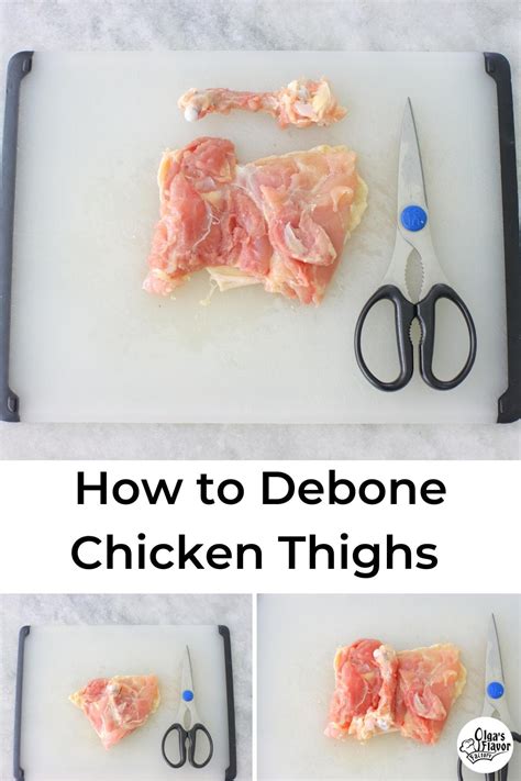 How to Debone Chicken Thighs - Olga's Flavor Factory