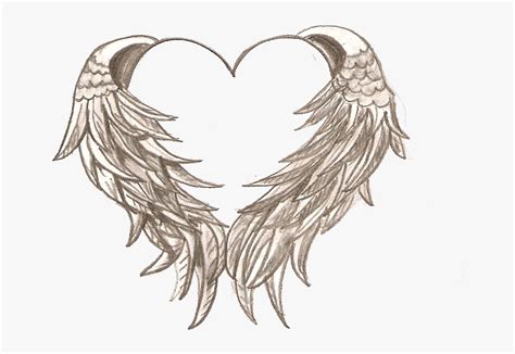 Drawing Heart Angel Tattoo Coloring Book - Angel Wings Tattoo With Halo ...