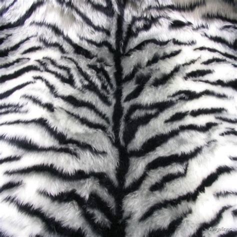 "White Tiger Print Animal Skin Fur Pattern" by Angelinas | Redbubble