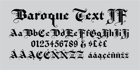 Baroque Text JF - Desktop font | Vintage fonts, Baroque, Text