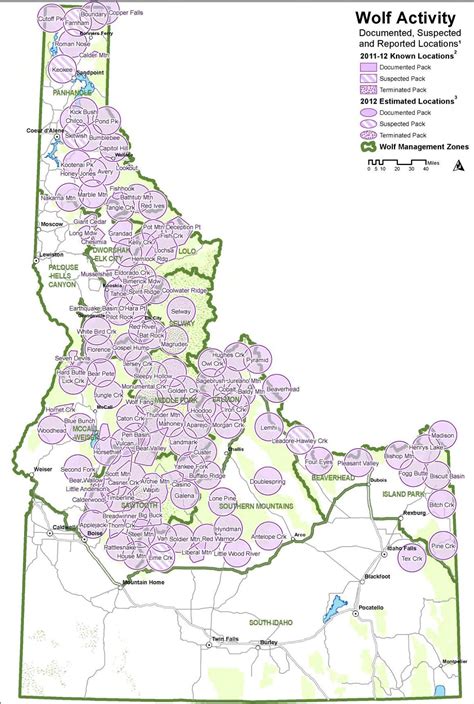 2017 Wolf Packs In Montana Map - Map