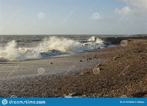 Stormy Weather at Climping Beach, Sussex, England Stock Image - Image ...