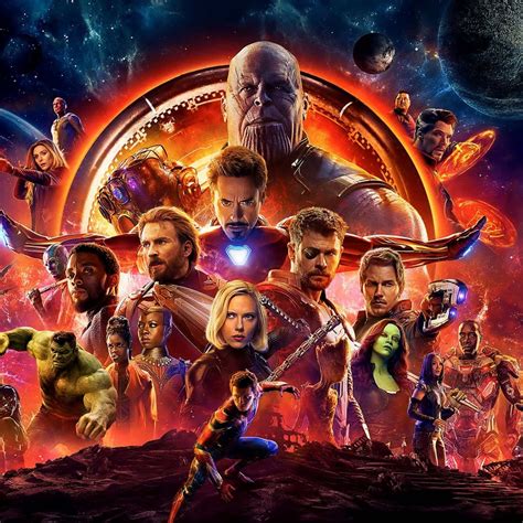 2048x2048 Avengers Infinity War Official Poster 2018 Ipad Air HD 4k ...