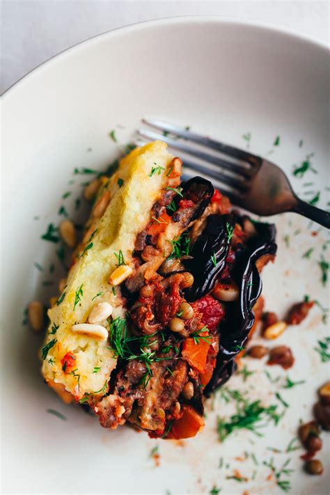 Vegan Lentil Moussaka - Half Cup Habit