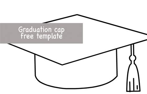 Graduation cap template | Coloring Page