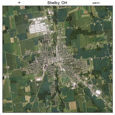 Aerial Photography Map of Shelby, OH Ohio