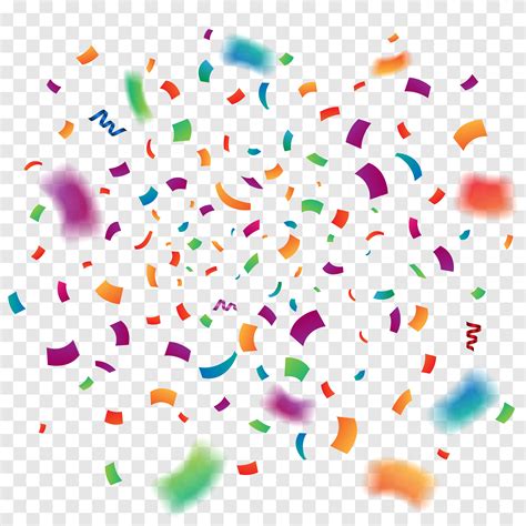 Colorful confetti on transparent background 1950056 Vector Art at Vecteezy