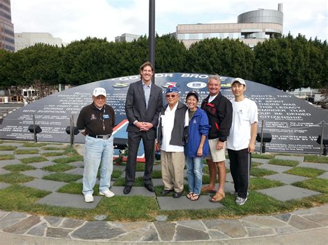 Scott Fujita of the NFL visits the GFB Monument | Sons and Daughters of ...